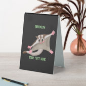 Plaque De Table Caricature de planeur de sucre joyeux (En SItu (Tableau))