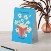 Plaque De Table Caricature de pop-corn drôles (En SItu (Tableau))