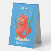 Plaque De Table Caricature d'hippocampe pygmée (Verso)