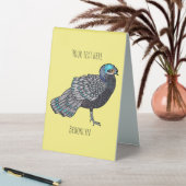 Plaque De Table Caricature d'oiseau de faisan paon de Bornéo (En SItu (Tableau))