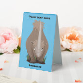 Plaque De Table Caricature en élasmère de rhinocéros laineux (In SItu (Mariage))