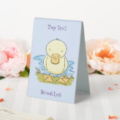 Plaque De Table Caricature jaune mignon pour canard bébé (In SItu (Mariage))