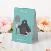 Plaque De Table Caricature mole joyeux (In SItu (Mariage))