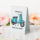 Plaque De Table Caricature moto mopée mûre illustration (In SItu (Mariage))