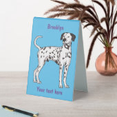 Plaque De Table Caricature pour chien dalmate (En SItu (Tableau))