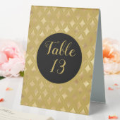 Plaque De Table Carnaval d'or Arlequin Diamants (In SItu (Mariage))