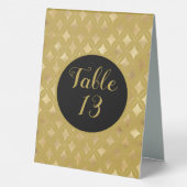 Plaque De Table Carnaval d'or Arlequin Diamants (Verso)