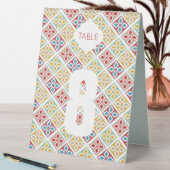 Plaque De Table Carreaux marocains colorés Motif (En SItu (Tableau))