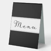 Plaque De Table Carte de dîner classique moderne carte noire do-it (Recto)