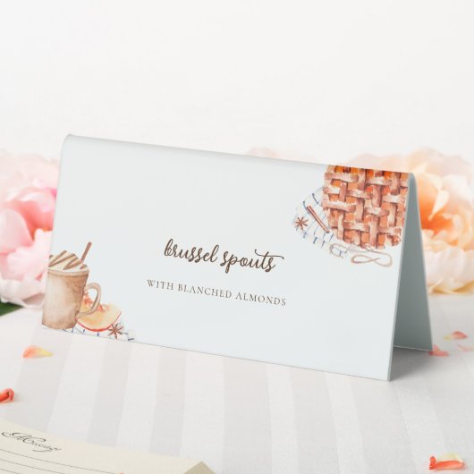 Plaque De Table Carte de Étiquette à tarte Citrouille Thanksgiving (In SItu (Mariage))