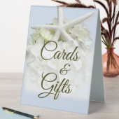 Plaque De Table Carte de mariage Starfish Hydrangea Symbole Cadeau (En SItu (Tableau))