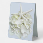 Plaque De Table Carte de mariage Starfish Hydrangea Symbole Cadeau (Verso)
