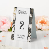 Plaque De Table Carte de numéro de table de mariage florale (In SItu (Mariage))