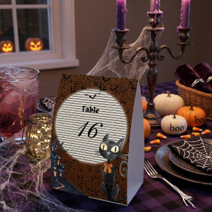 Plaque De Table Carte de numéro de table personnalisée Halloween C
