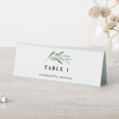 Plaque De Table Carte de place de la verdure d'olive (En SItu (Tableau))