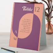 Plaque De Table Carte de siège Nouveau Melon Magenta (En SItu (Tableau))