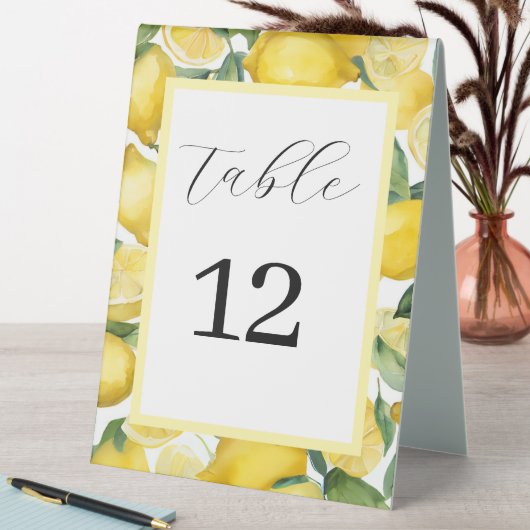 Plaque De Table Carte de table de mariage pour le jardin de citron (En SItu (Tableau))