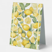 Plaque De Table Carte de table de mariage pour le jardin de citron (Verso)