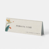 Plaque De Table Carte de Table Fancy Fleurs Tropicales pour Mariag (Verso)