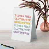 Plaque De Table Carte de tente sans gluten (En SItu (Tableau))