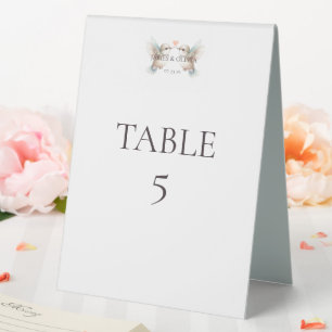 Plaque De Table Carte du numéro de table du Mariage de colibri mig