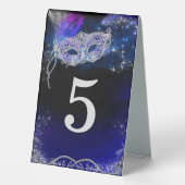 Plaque De Table Carte Masquerade Party Table Numéros (Verso)