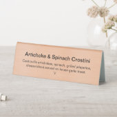 Plaque De Table Carte rose Gold Menu (En SItu (Tableau))