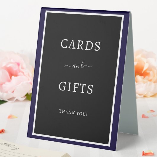 PLAQUE DE TABLE CARTES & CADEAUX (In SItu (Mariage))
