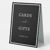 PLAQUE DE TABLE CARTES & CADEAUX (Verso)