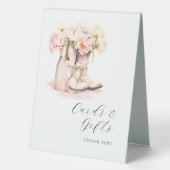 Plaque De Table CARTES & CADEAUX Boots Bubbly Cowgirl Fête des mar (Recto)