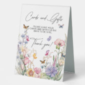 Plaque De Table Cartes & Cadeaux Fleurs sauvages Papillons Lanceme (Recto)