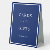 Plaque De Table CARTES & CADEAUX Violet foncé (Verso)