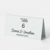 Plaque De Table Cartes de la tente de table de mariage (Recto)