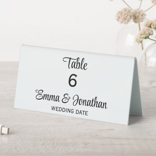 Plaque De Table Cartes de la tente de table de mariage (En SItu (Tableau))