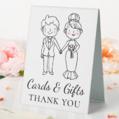 Plaque De Table Cartes de Mariage de mariée de dessin Whimsical Ca (In SItu (Mariage))