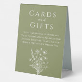 Plaque De Table Cartes de Mariage et Cadeaux-Élégance Fleur sauvag (Verso)