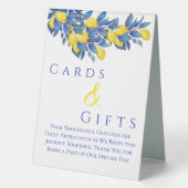 Plaque De Table Cartes de Mariage et Cadeaux Table Tente Signes-Ci (Recto)