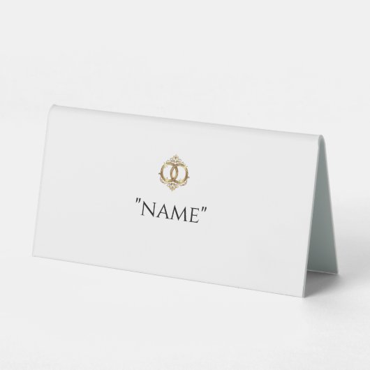 Plaque De Table Cartes de placement de mariage modernes (Recto)