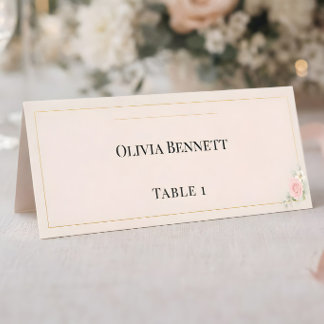 Plaque De Table Cartes de Table de Mariage Rose Luxe