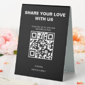 Plaque De Table Cartes d'invitation de mariage modernes avec code (In SItu (Mariage))