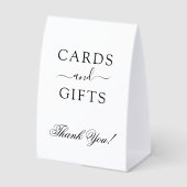 Plaque De Table Cartes et Cadeaux Charmants (Recto)