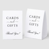 Plaque De Table Cartes et Cadeaux Charmants (Recto/verso)