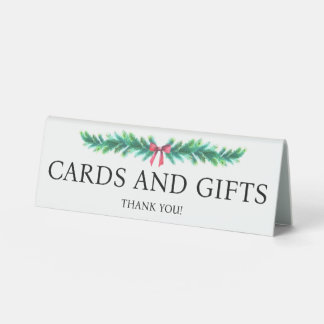 Plaque De Table Cartes et cadeaux de branche de Noël Baby Shower