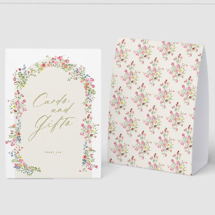 Plaque De Table Cartes et cadeaux en arche 5 x 7 enseigne de showe