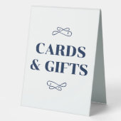 Plaque De Table Cartes et cadeaux florissants de la Marine (Recto)