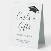 Plaque De Table Cartes et cadeaux simples pour diplômés (Recto)