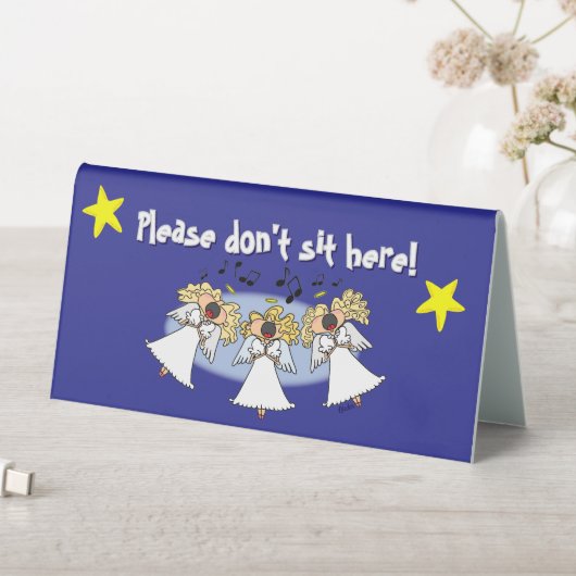 Plaque De Table Cartoon Angel Choir Customizable (En SItu (Tableau))