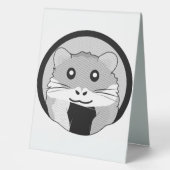 Plaque De Table Cartoon Hamster Scarfed Joy (Recto)