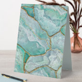 Plaque De Table Celadon Green, Jade Marble, Mint Green Geode   (En SItu (Tableau))