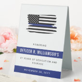 Plaque De Table Célébration de la retraite de la police personnali (In SItu (Mariage))